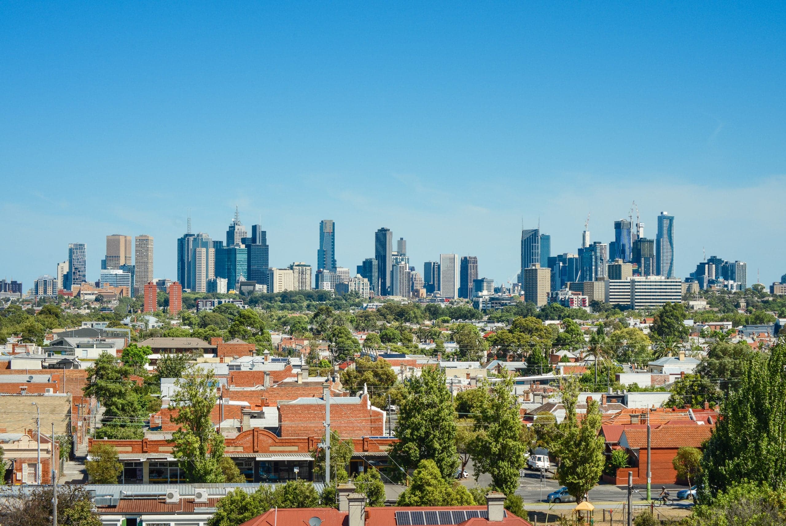 Suburbs,And,City,View,Of,Melbourne,,Australia