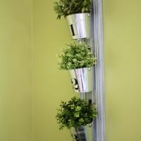 Hanging buckets vertical wall planters Melbourne