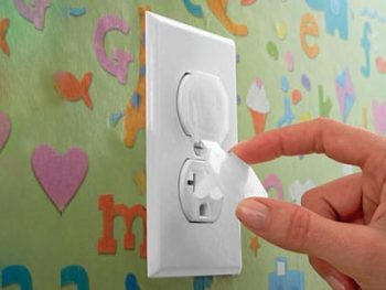 Babyproofing electrical outlet caps